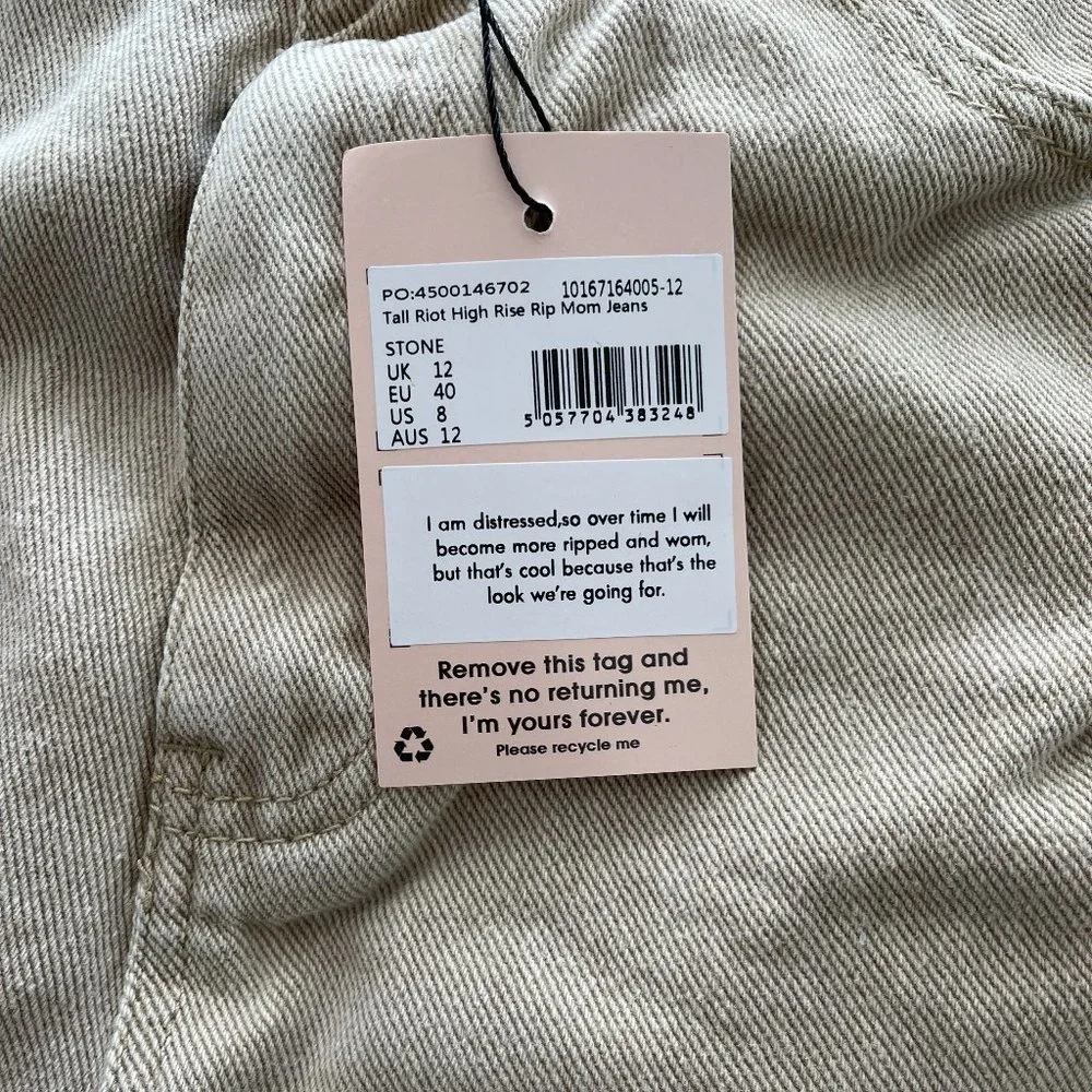 Missguided Riot Rise Ripped Mom Jeans - Picture 8 of 12